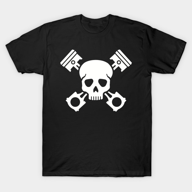 Piston skull T-Shirt by Designzz